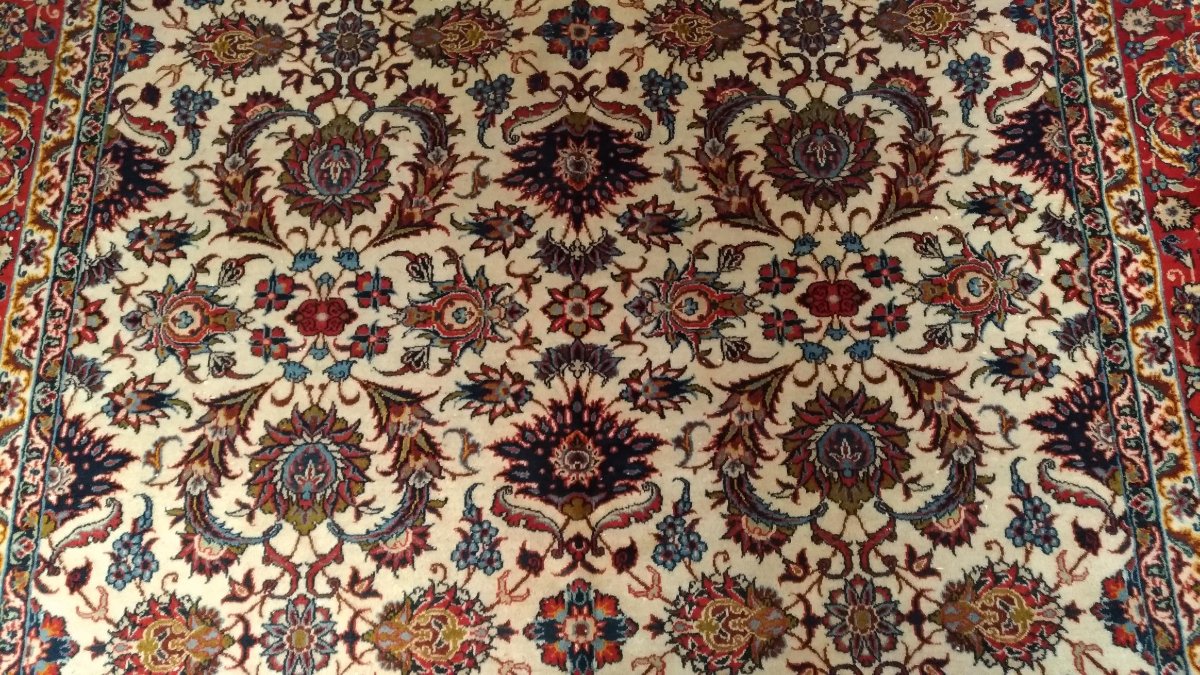 Important Isfahan Rug  Reference: N° 1018 Origin: Isfahan (isfahan), Iran-photo-3