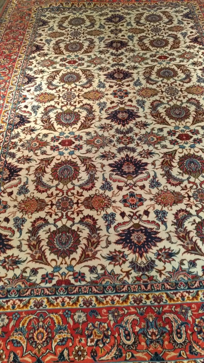 Important Isfahan Rug  Reference: N° 1018 Origin: Isfahan (isfahan), Iran-photo-3