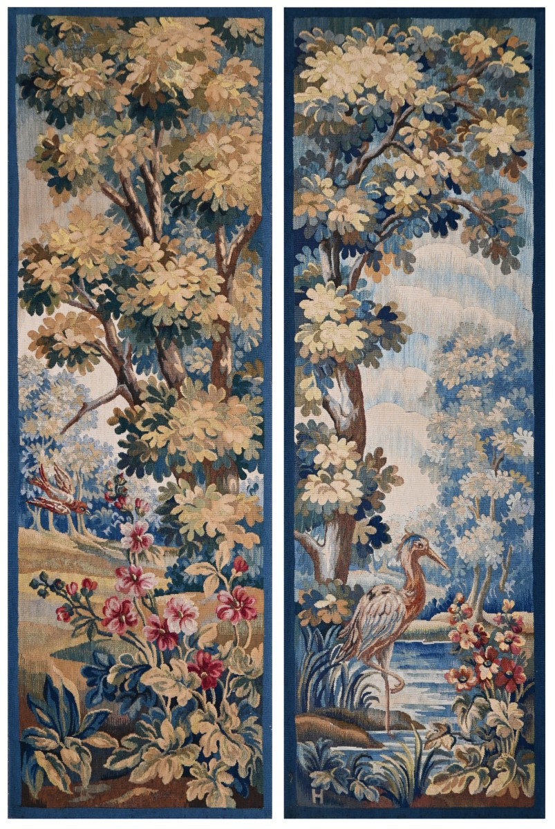 Paire de portières en tapisserie de la manufacture d’Aubusson, XIXe siècle – n° 1670
