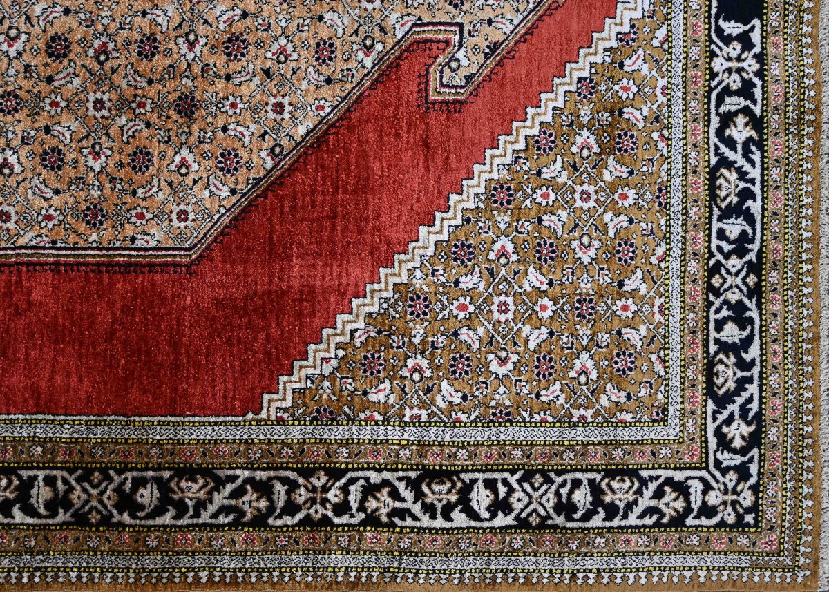 Ghoum Silk Carpet, Shah Period, Circa 1970 - N° 1667-photo-2