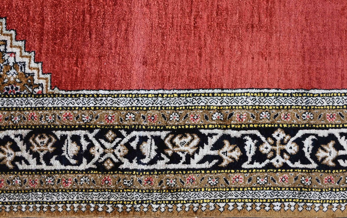 Ghoum Silk Carpet, Shah Period, Circa 1970 - N° 1667-photo-2