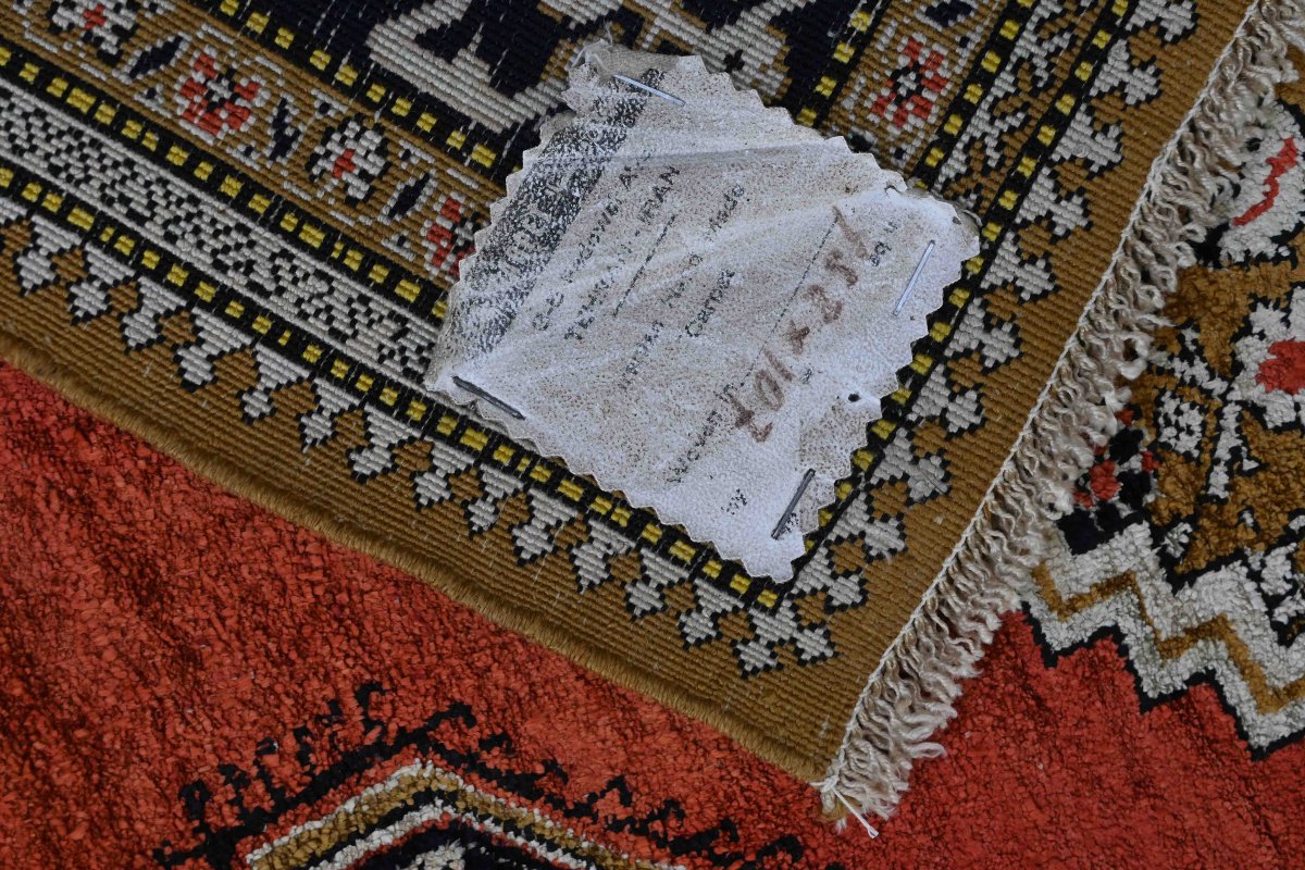 Ghoum Silk Carpet, Shah Period, Circa 1970 - N° 1667-photo-3