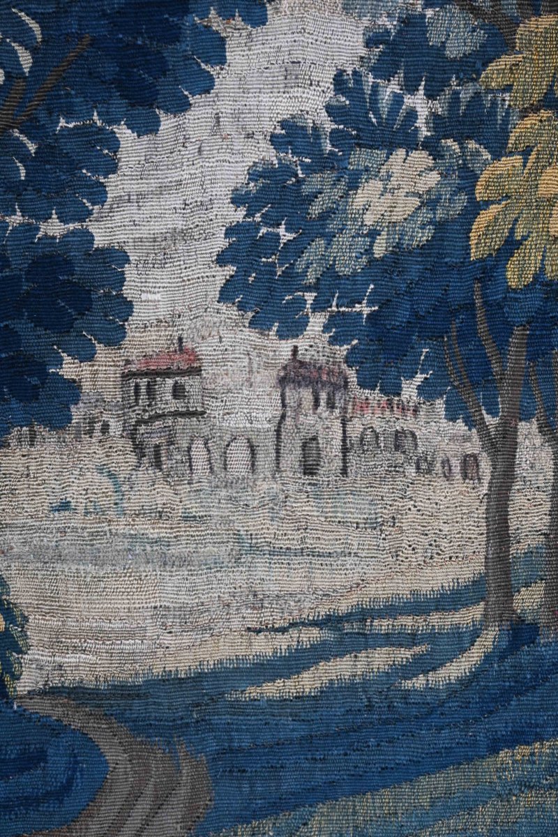 Tapisserie "Scène galante" de la Manufacture Royale d’Aubusson, XVIIIe siècle - N° 1676-photo-3