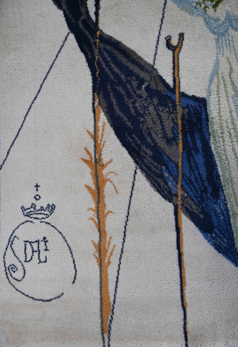 Tapis « Alice au Pays des Merveilles » – Salvador Dalí – Ege Axminster A/S, 1977 - N° 1664-photo-4