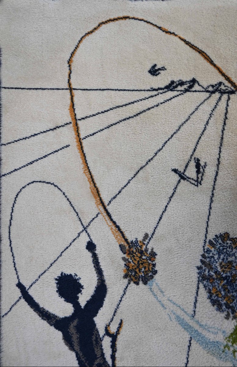 Tapis « Alice au Pays des Merveilles » – Salvador Dalí – Ege Axminster A/S, 1977 - N° 1664-photo-1