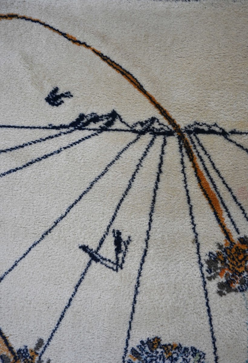 Tapis « Alice au Pays des Merveilles » – Salvador Dalí – Ege Axminster A/S, 1977 - N° 1664-photo-2