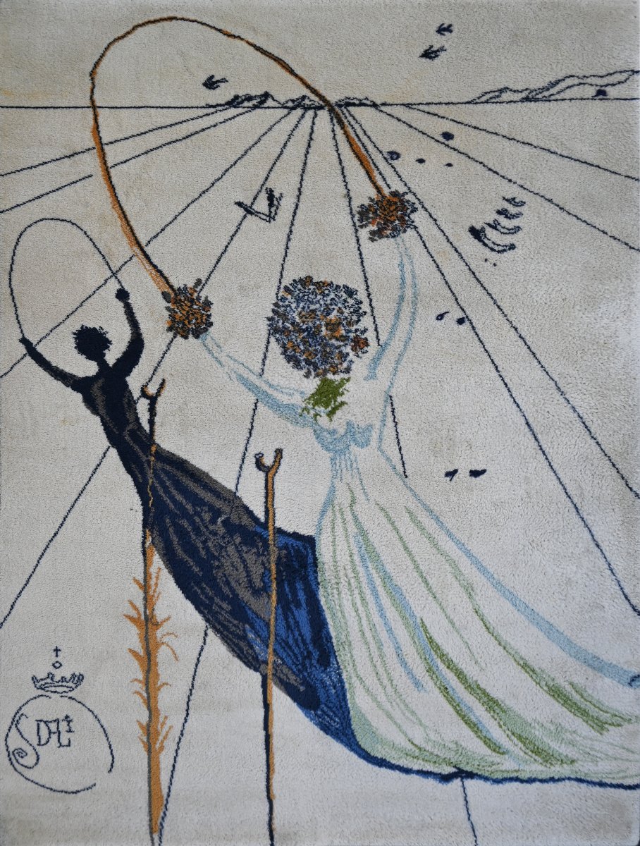 Tapis « Alice au Pays des Merveilles » – Salvador Dalí – Ege Axminster A/S, 1977 - N° 1664