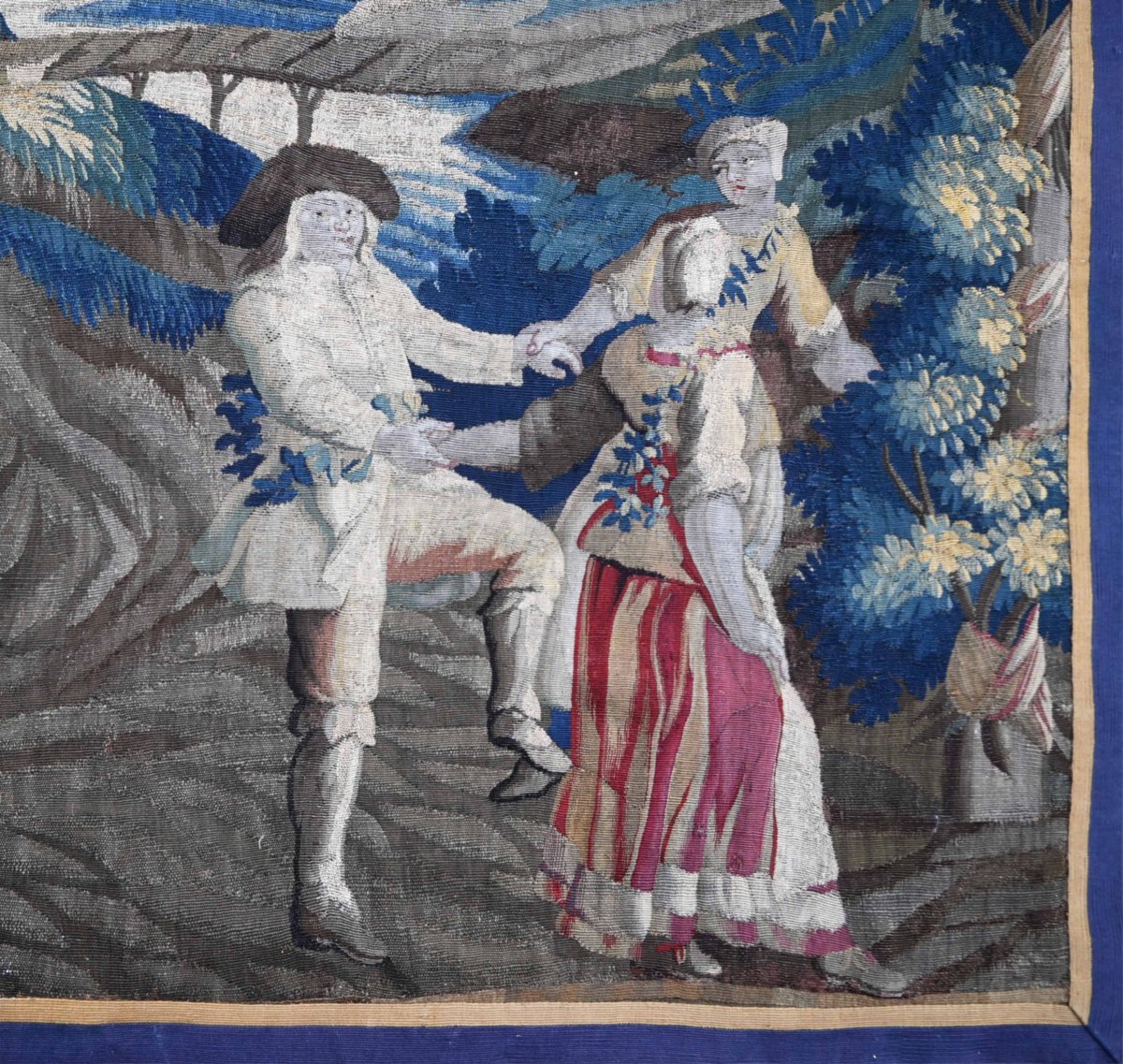Tapisserie de la Manufacture Royale d'Aubusson XVIIIᵉ siècle – Scène pastorale – N° Réf. 1672-photo-2