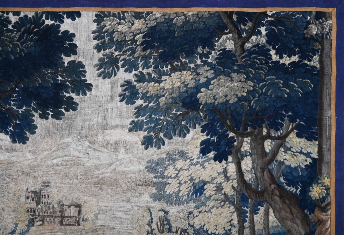 Tapisserie de la Manufacture Royale d'Aubusson XVIIIᵉ siècle – Scène pastorale – N° Réf. 1672-photo-3