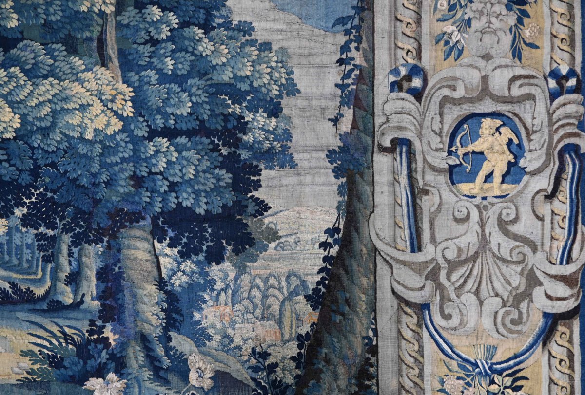 17th-century Tapestry From The Flanders Manufactory - Foliage With Birds, 2.45 M X 3.40 M - No. 1685-photo-7