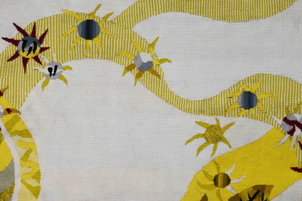 Saturne et les Coqs, Jean Lurçat - Tapisserie Aubusson, Atelier Pinton Freres - N° 1575-photo-5