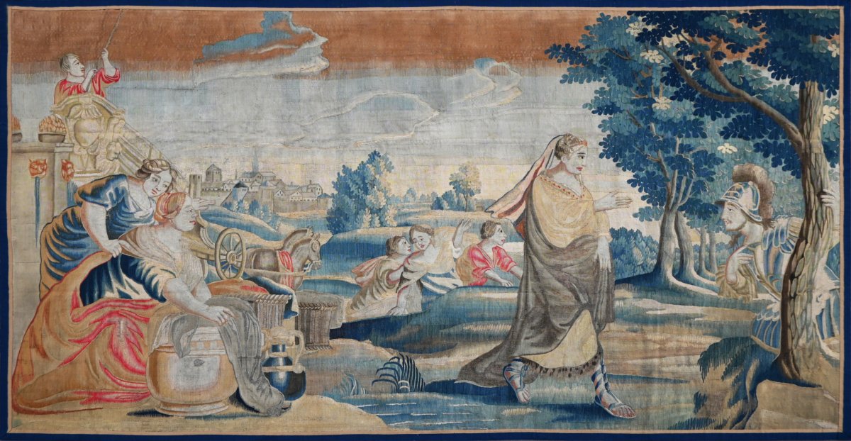Tapisserie Manufacture Flandres XVIIe.s - Ulysse et Nausicaa, de l'Odyssée d'Homère - N° 901