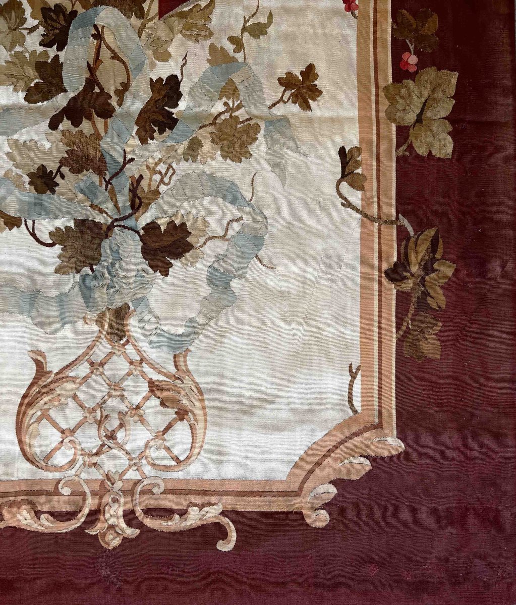 Pair Of 19th-century Aubusson Tapestry Door Hangings - 2.90 M X 1.32 M, No. 1081-photo-2