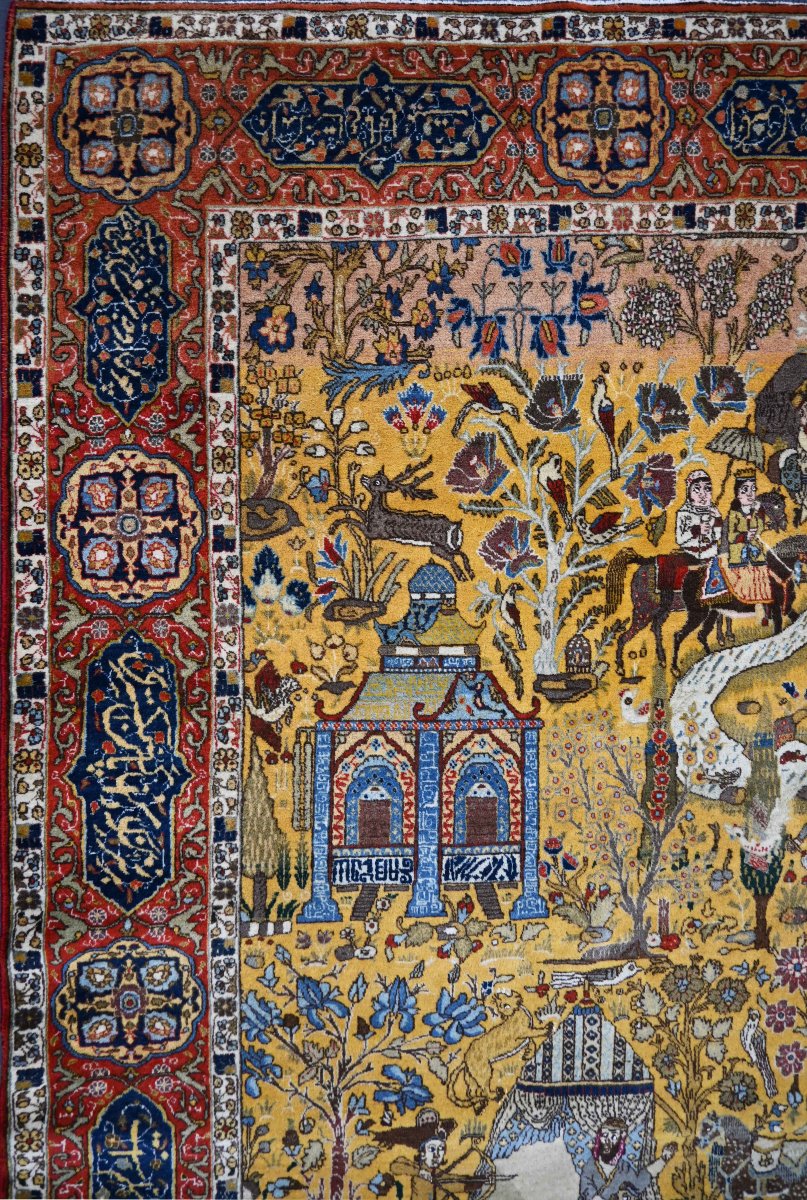Tapis d'époque Shah – Tebriz, Nord-Ouest de la Perse, vers 1940 - 290x160cm- N° 1698-photo-2