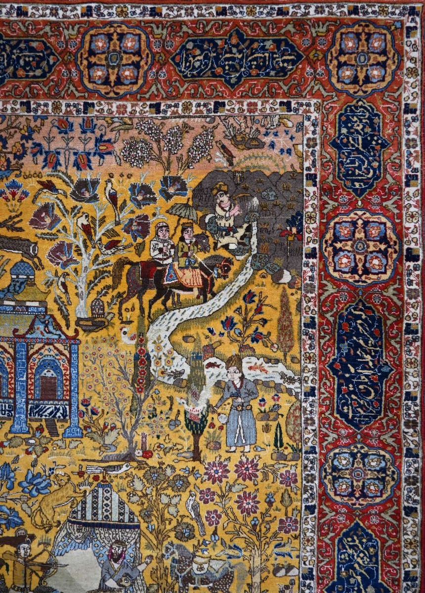 Tapis d'époque Shah – Tebriz, Nord-Ouest de la Perse, vers 1940 - 290x160cm- N° 1698-photo-4