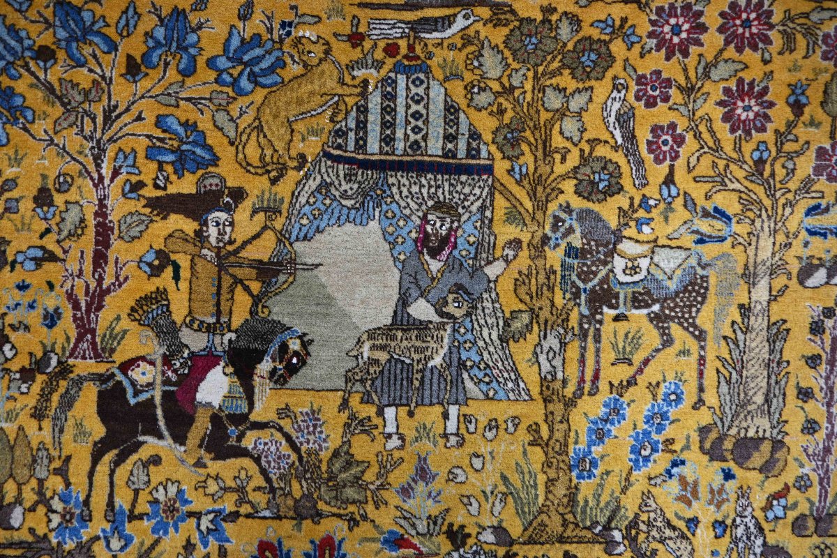 Tapis d'époque Shah – Tebriz, Nord-Ouest de la Perse, vers 1940 - 290x160cm- N° 1698-photo-5