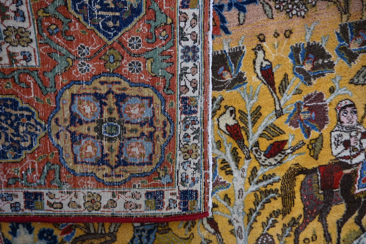 Tapis d'époque Shah – Tebriz, Nord-Ouest de la Perse, vers 1940 - 290x160cm- N° 1698-photo-6