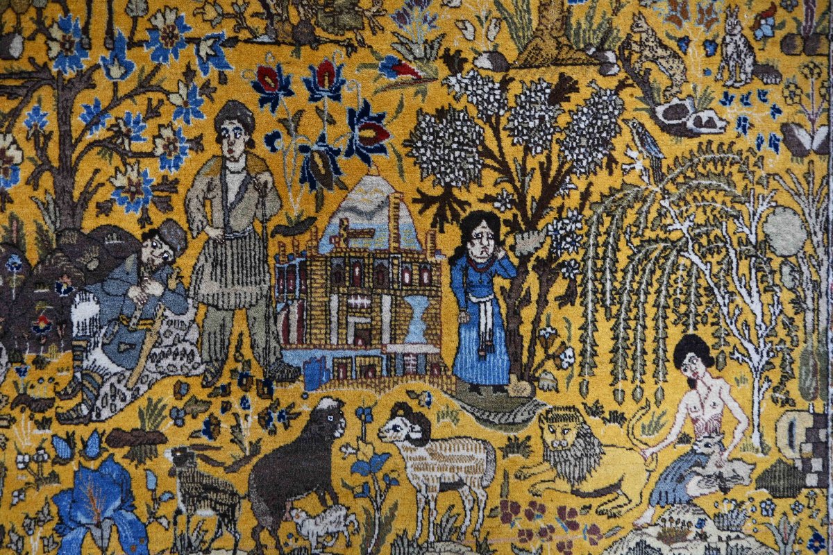 Tapis d'époque Shah – Tebriz, Nord-Ouest de la Perse, vers 1940 - 290x160cm- N° 1698-photo-7