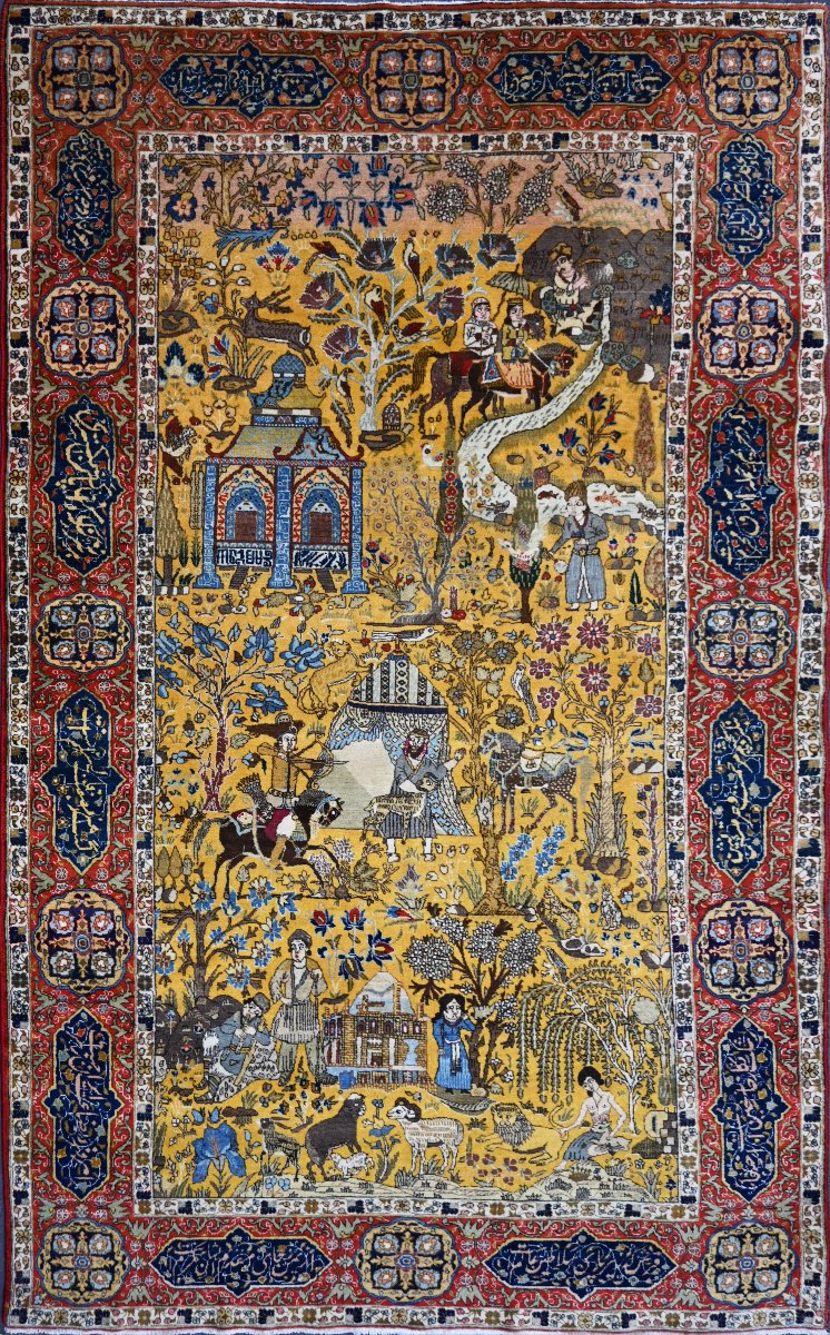Tapis d'époque Shah – Tebriz, Nord-Ouest de la Perse, vers 1940 - 290x160cm- N° 1698