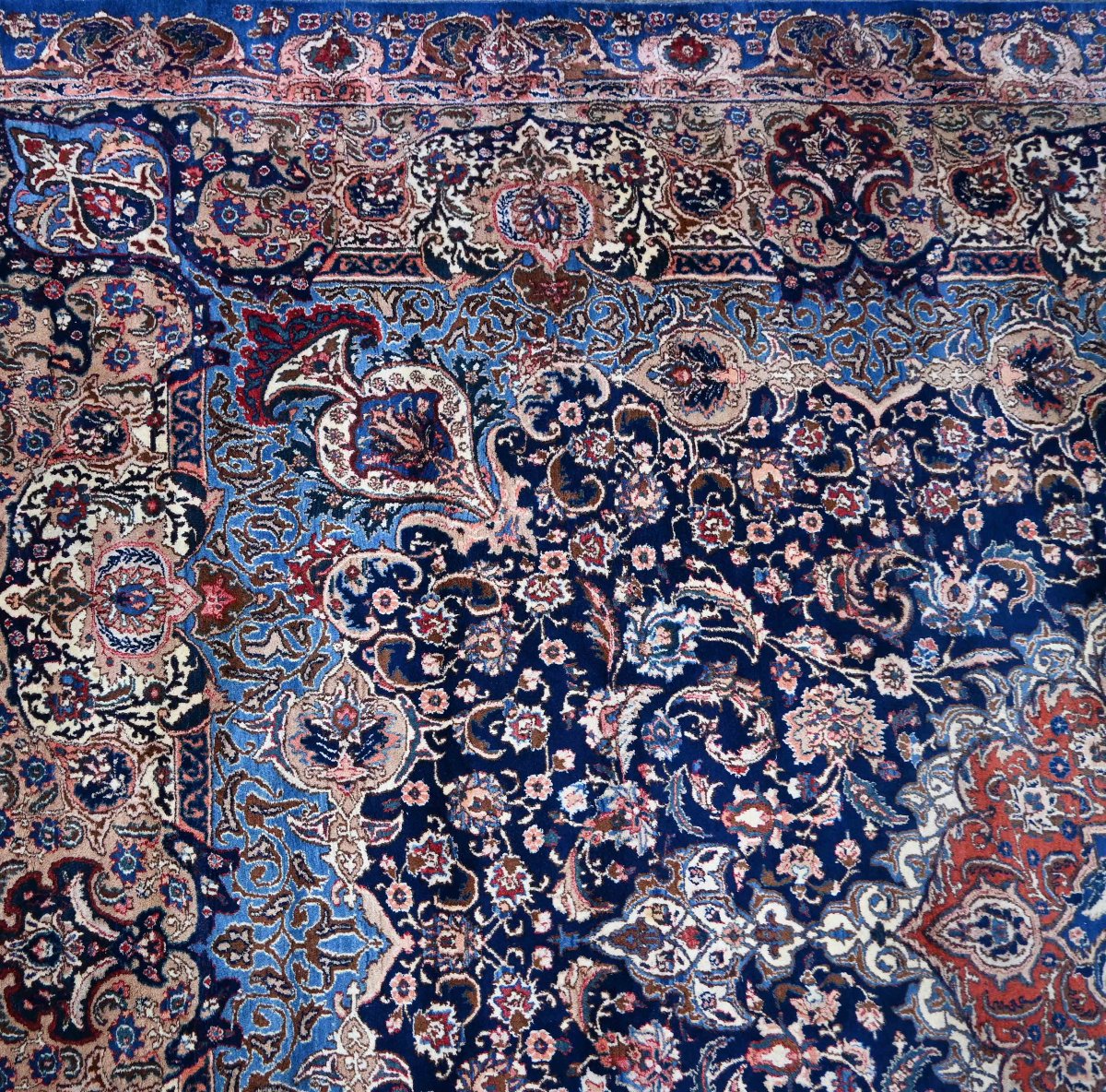 Tapis Époque du Shah – Kashmar, Vers 1920 - Laine sur coton – 300 × 400 cm - N° 1647-photo-2