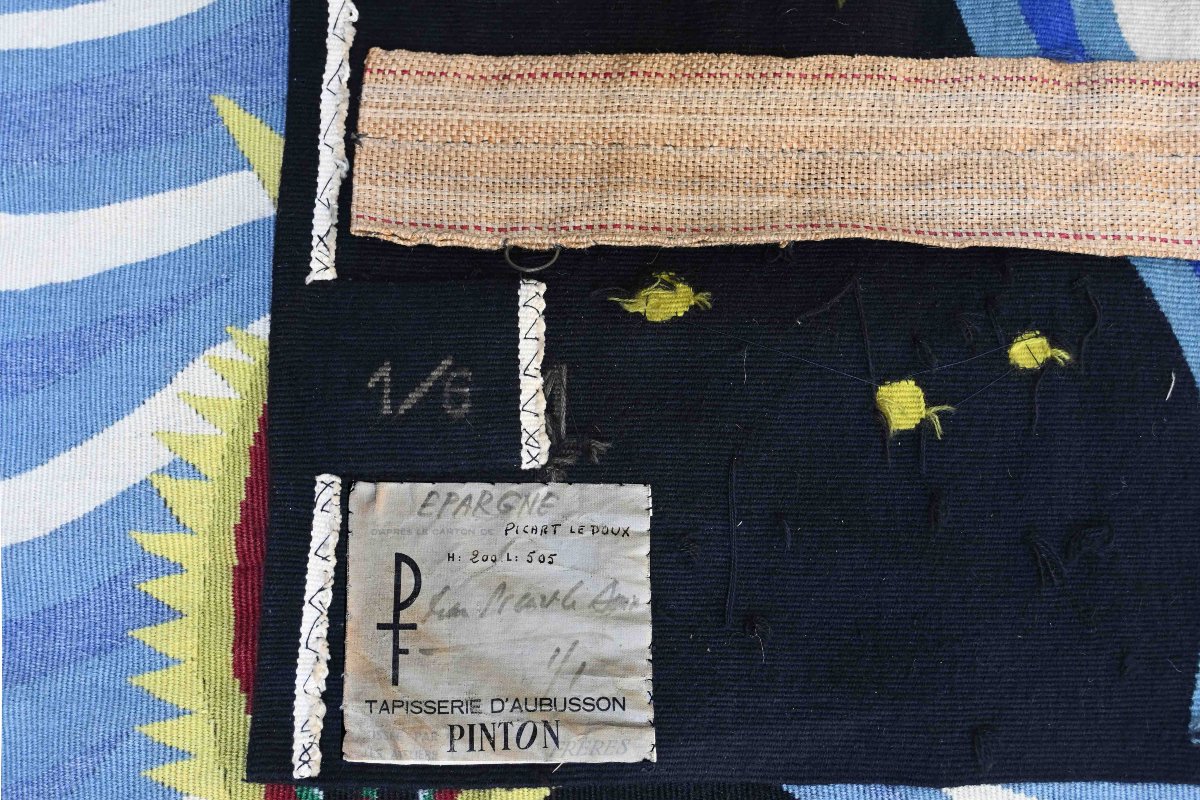 Jean Picart Le Doux, "savings" — Aubusson Tapestry By Atelier Pinton, 1 Of 6, L5m00 X H2m00 — No. 1437-photo-8