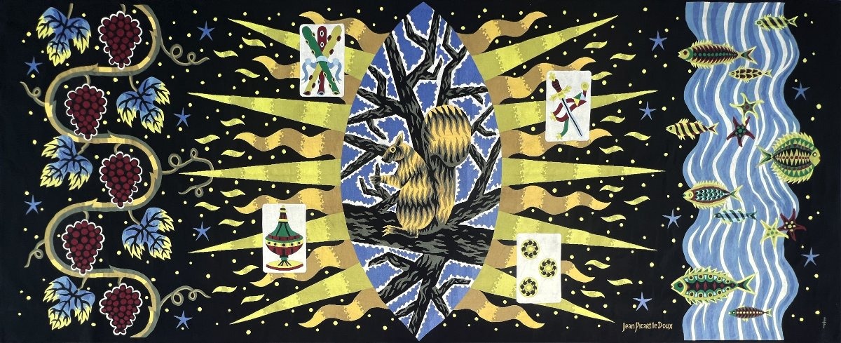 Jean Picart Le Doux, "savings" — Aubusson Tapestry By Atelier Pinton, 1 Of 6, L5m00 X H2m00 — No. 1437