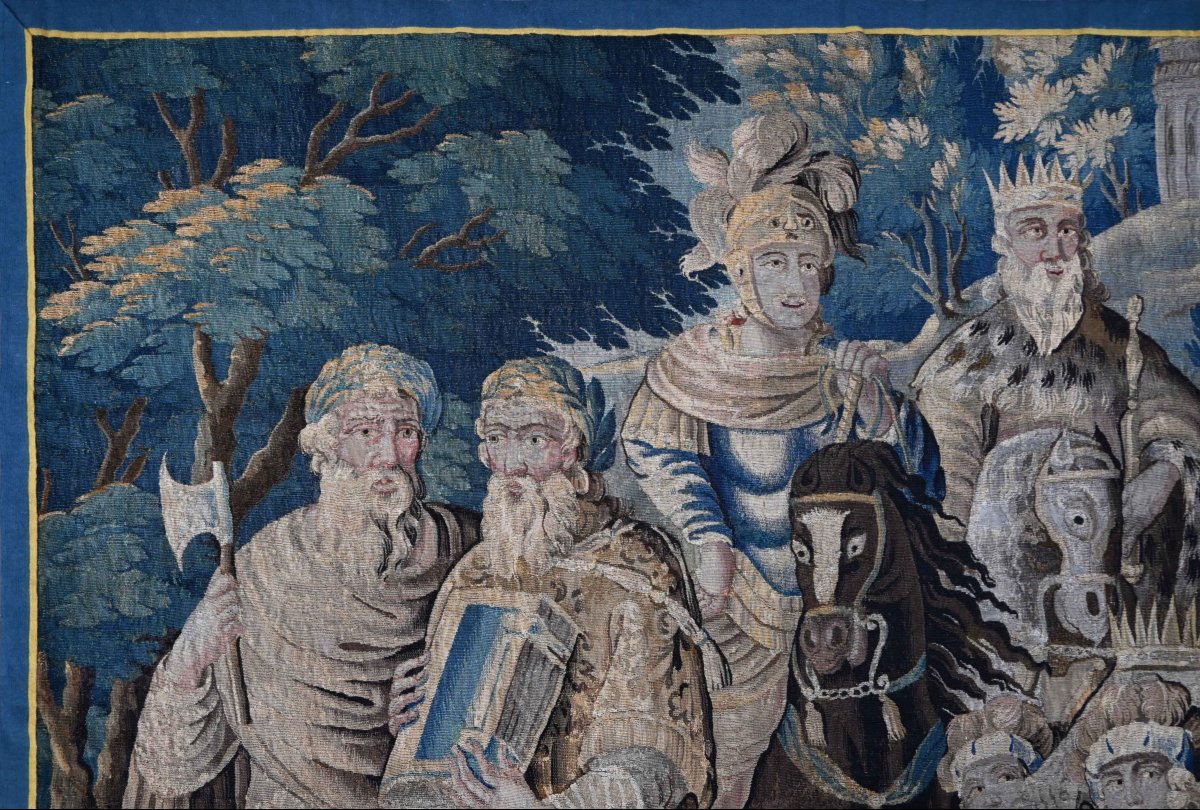 Tapisserie de la Manufacture de Royale d'Aubusson - Le Couronnement de Mélinte et Ariane - 1387-photo-2