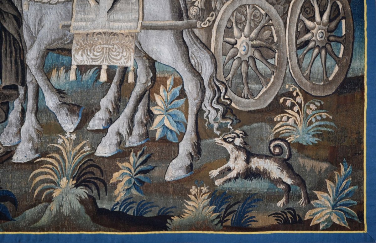 Tapisserie de la Manufacture de Royale d'Aubusson - Le Couronnement de Mélinte et Ariane - 1387-photo-2