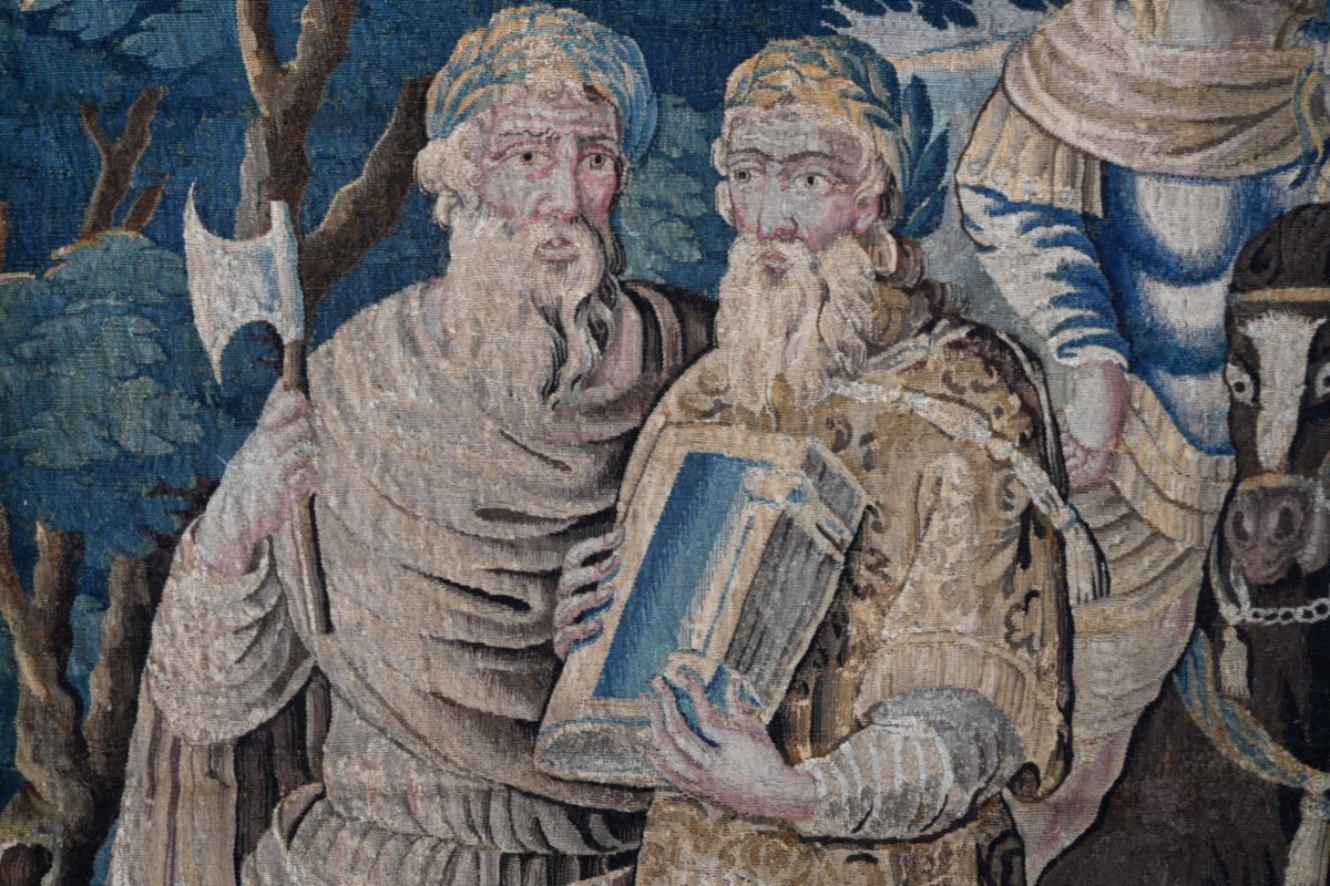Tapisserie de la Manufacture de Royale d'Aubusson - Le Couronnement de Mélinte et Ariane - 1387-photo-7