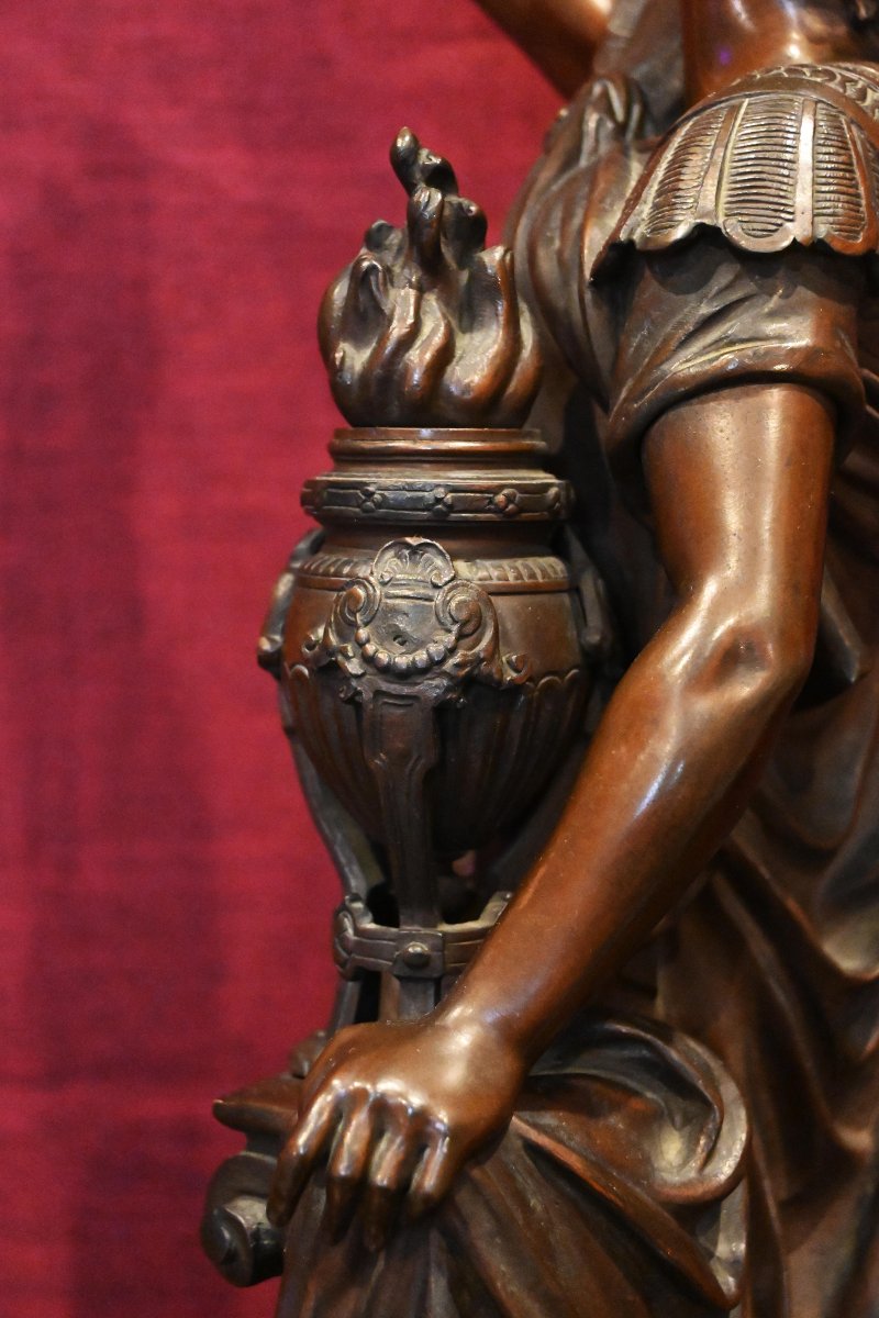 L. Grégoire - Bronze Cast With A Nuanced Brown Patina - 19th-century Sculpture - No. 1715-photo-5