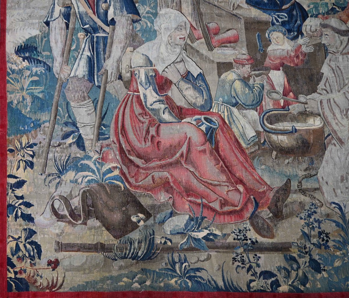 Tapisserie de la Manufacture des Bruxelles, vers 1550 - Les Œuvres de Miséricorde - N° 1703-photo-2