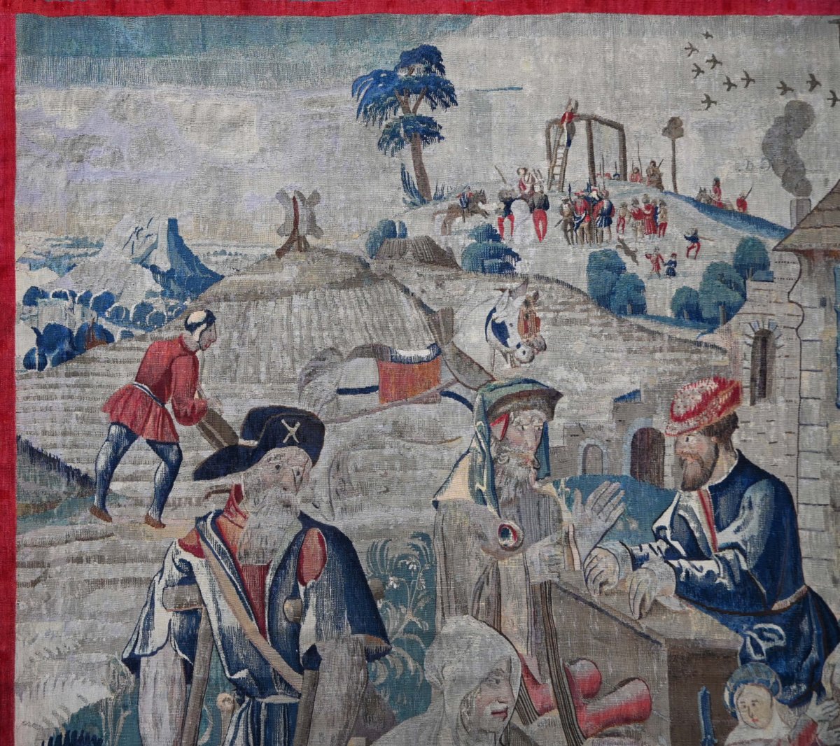 Tapisserie de la Manufacture des Bruxelles, vers 1550 - Les Œuvres de Miséricorde - N° 1703-photo-4