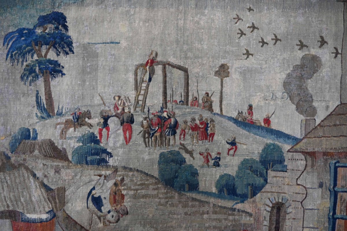 Tapisserie de la Manufacture des Bruxelles, vers 1550 - Les Œuvres de Miséricorde - N° 1703-photo-4