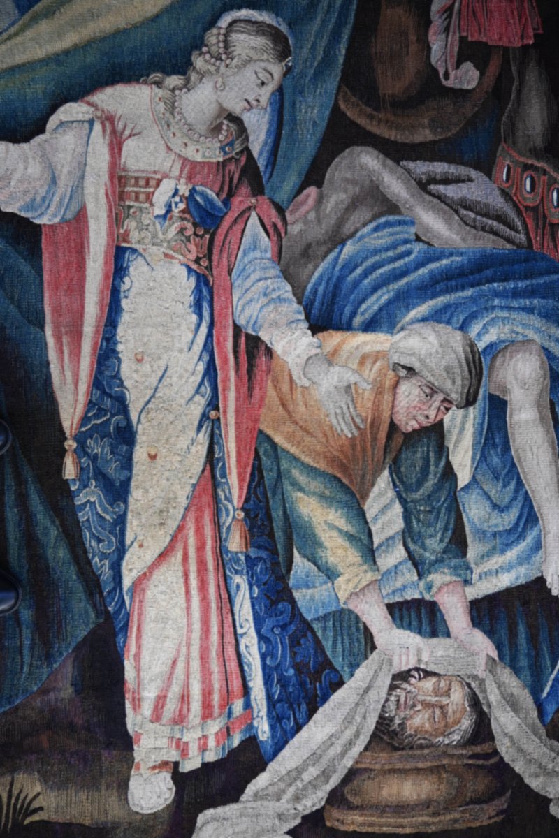 17th-century Tapestry From The Royal Manufactory Of Aubusson – Judith And Holofernes – No. 1708-photo-3