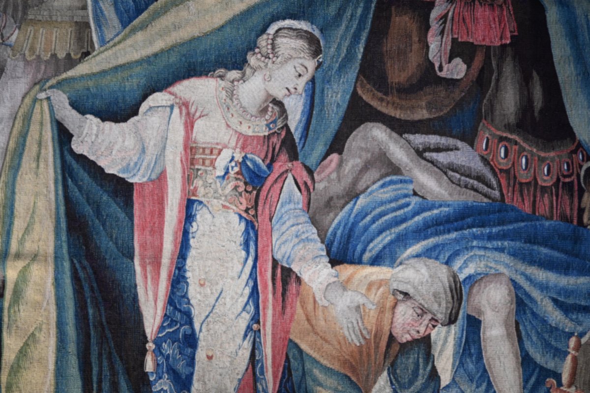 17th-century Tapestry From The Royal Manufactory Of Aubusson – Judith And Holofernes – No. 1708-photo-1