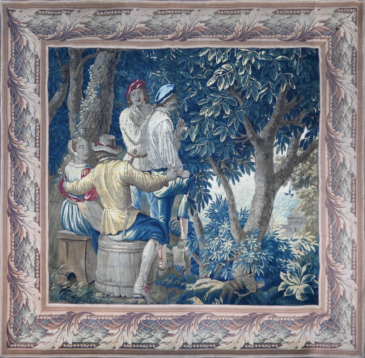 Tapisserie "David Teniers" ManufactureAubusson XVIIIe siècle – 220 × 200 cm - N° 1717