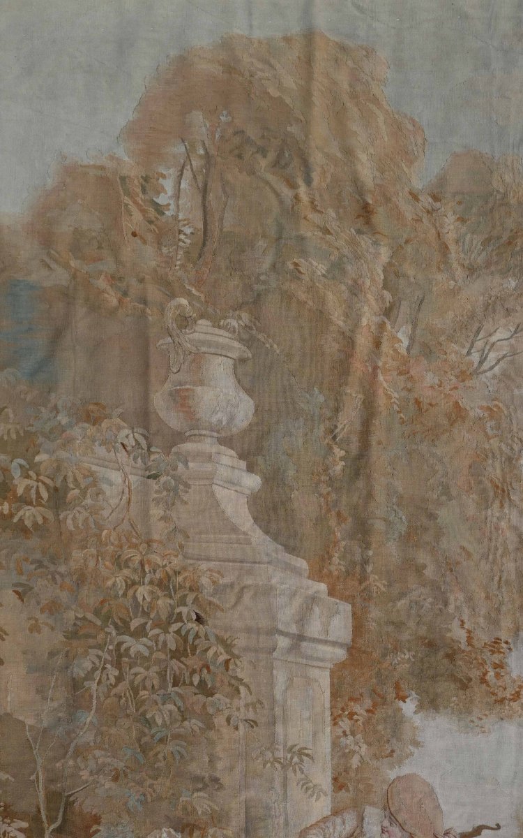 19th-century Aubusson Tapestry – A Romantic Scene With Music In A Park, 2.80 × 1.80 M - 943-photo-2