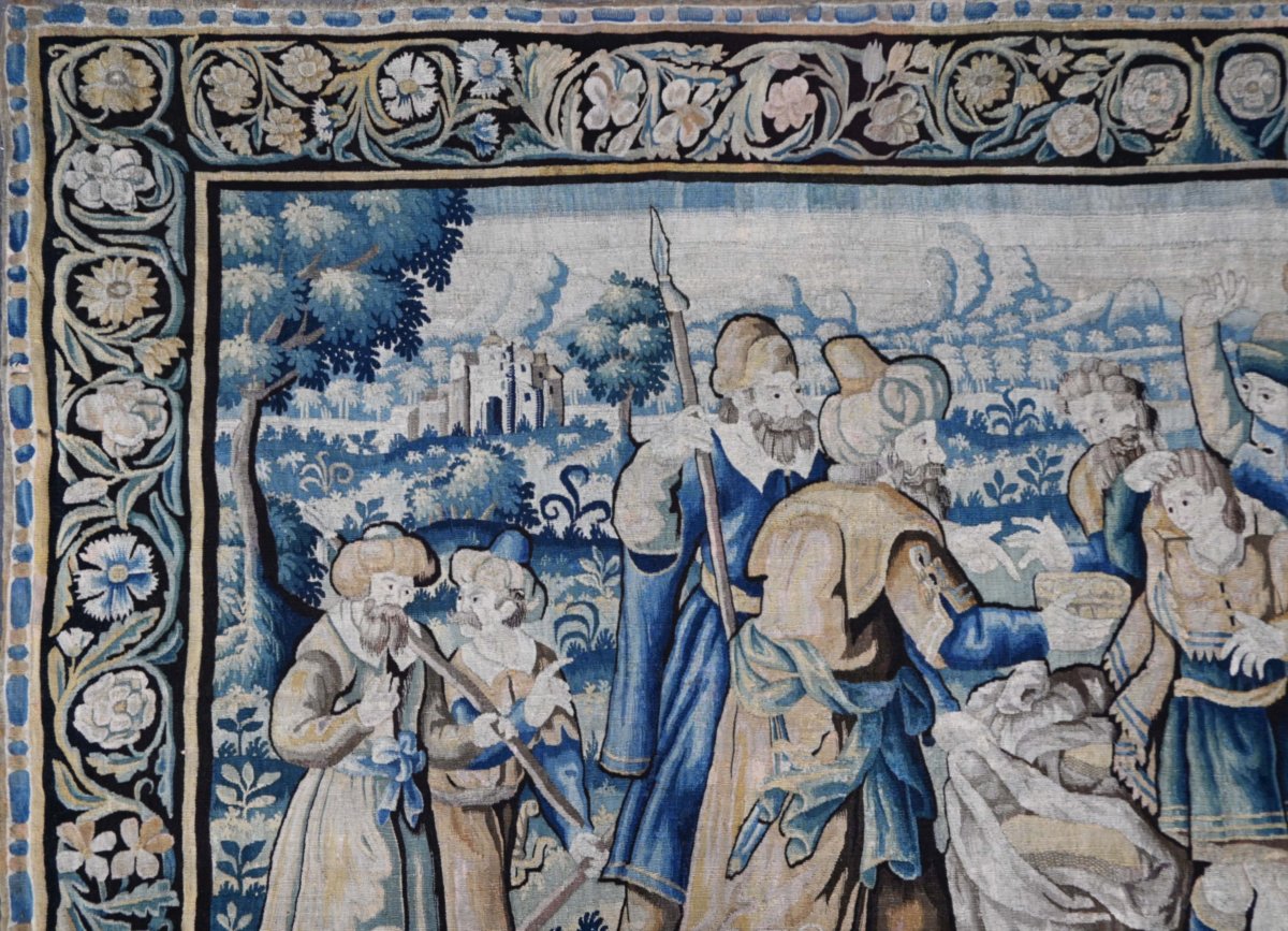 Tapisserie de la Manufacture des Flandres du XVIIe siècle - Joseph éprouve ses frères - N° 1702-photo-2