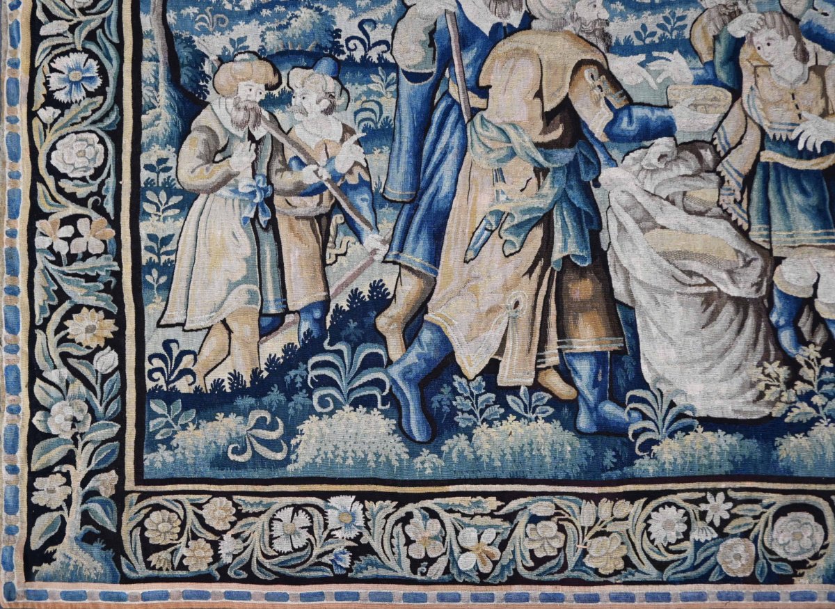 Tapisserie de la Manufacture des Flandres du XVIIe siècle - Joseph éprouve ses frères - N° 1702-photo-4