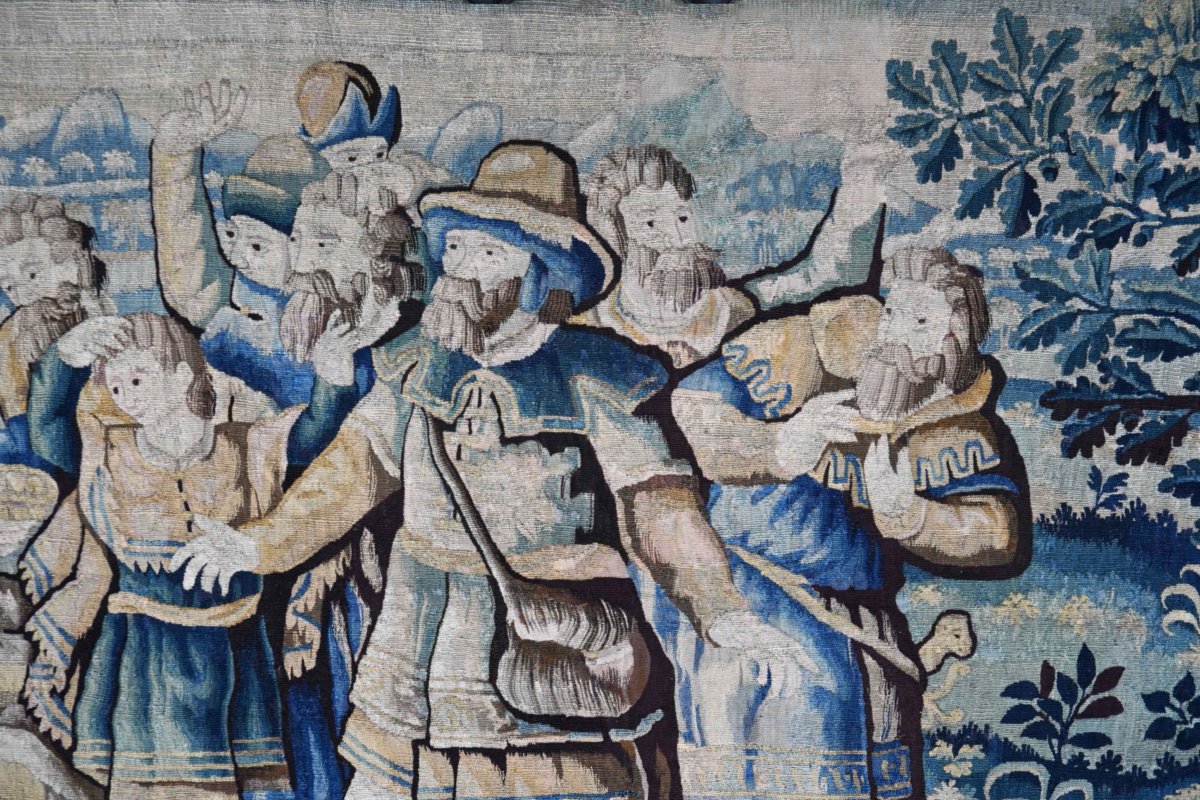 Tapisserie de la Manufacture des Flandres du XVIIe siècle - Joseph éprouve ses frères - N° 1702-photo-1