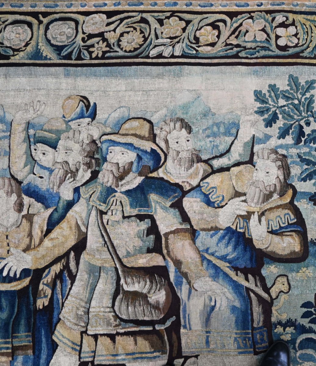 Tapisserie de la Manufacture des Flandres du XVIIe siècle - Joseph éprouve ses frères - N° 1702-photo-4