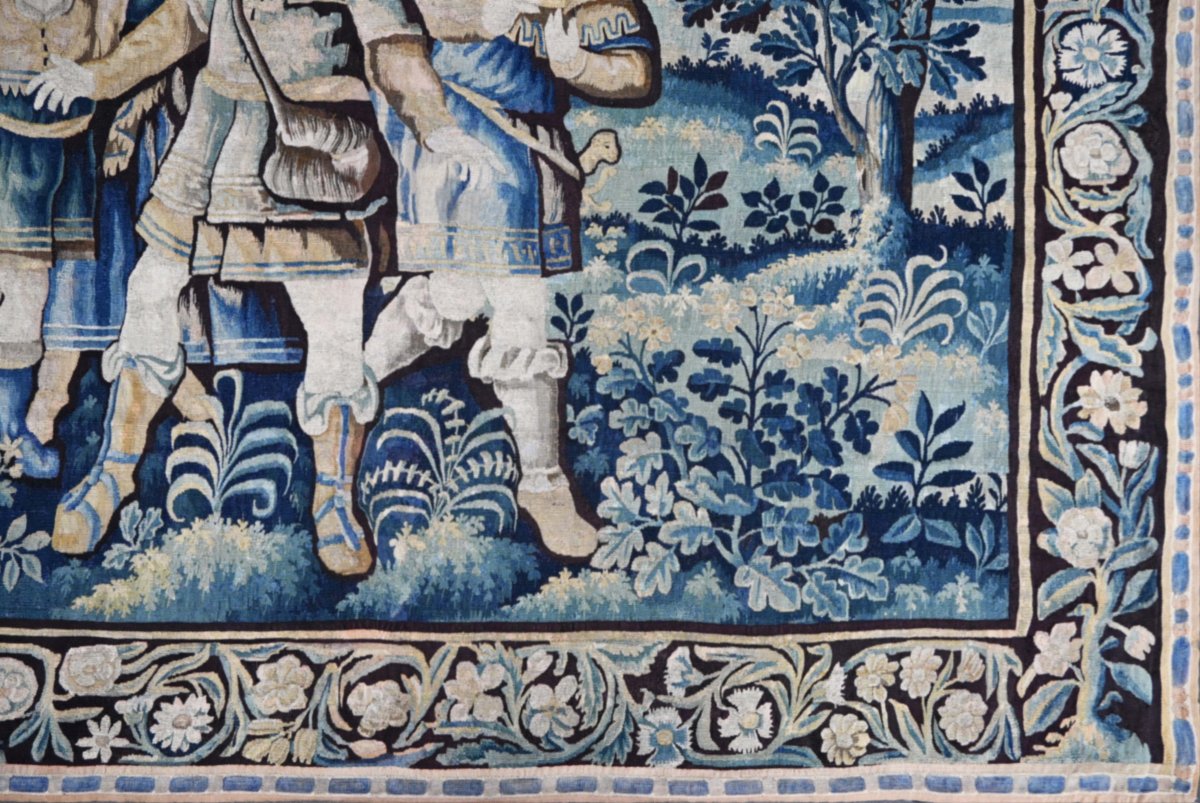 Tapisserie de la Manufacture des Flandres du XVIIe siècle - Joseph éprouve ses frères - N° 1702-photo-6