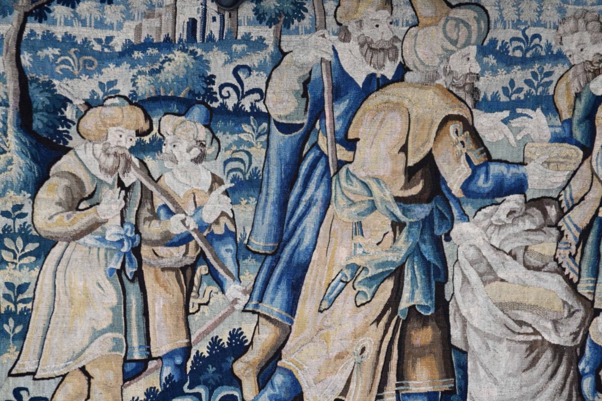 Tapisserie de la Manufacture des Flandres du XVIIe siècle - Joseph éprouve ses frères - N° 1702-photo-7