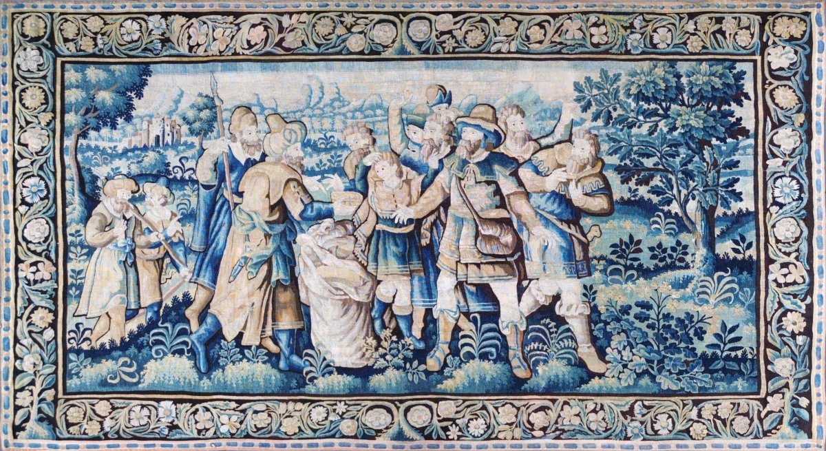Tapisserie de la Manufacture des Flandres du XVIIe siècle - Joseph éprouve ses frères - N° 1702