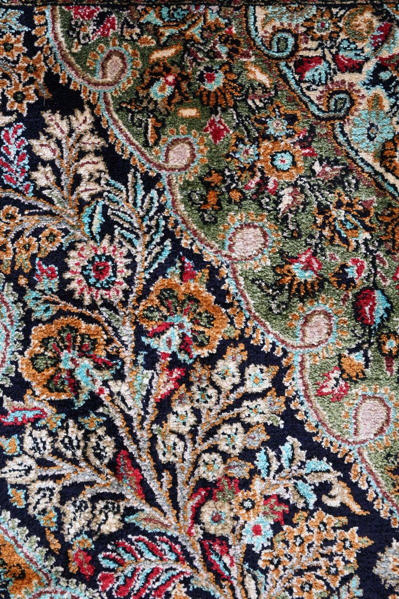 Tapis Ghoum en soie sur soie – Époque du Shah, vers 1970 - N° 1704-photo-1