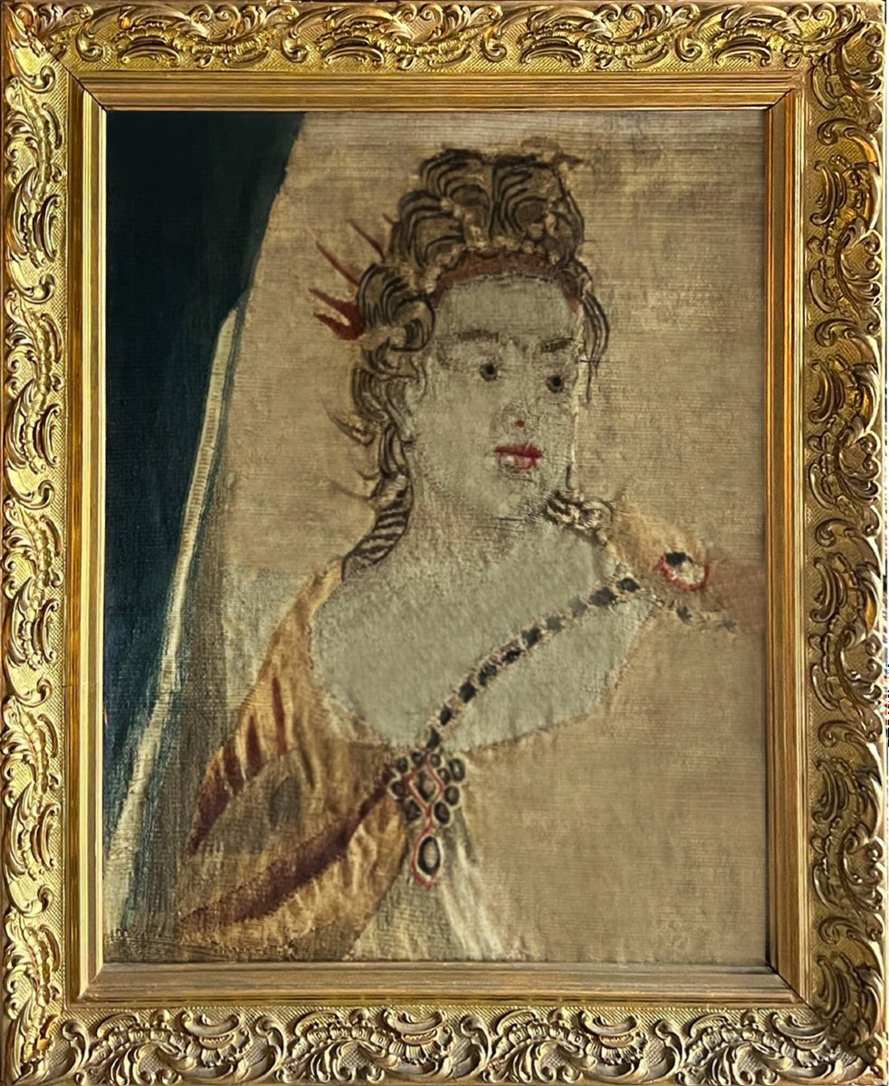 Tapestry From The Brussels Manufactory, 18th Century - No. 1724
