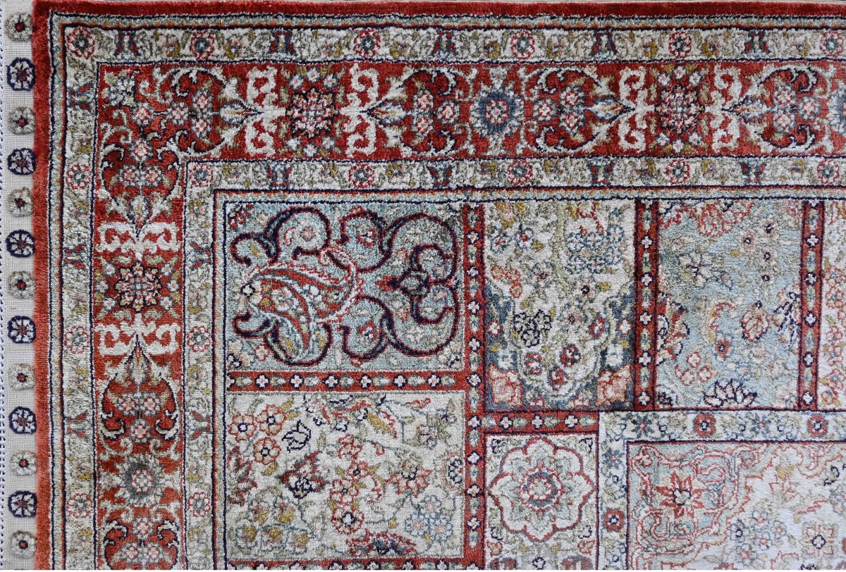 Exceptional Turkish Rug, From Hereke - Silk On Silk - Circa 1980 - 93x165 Cm - No. 1706-photo-3