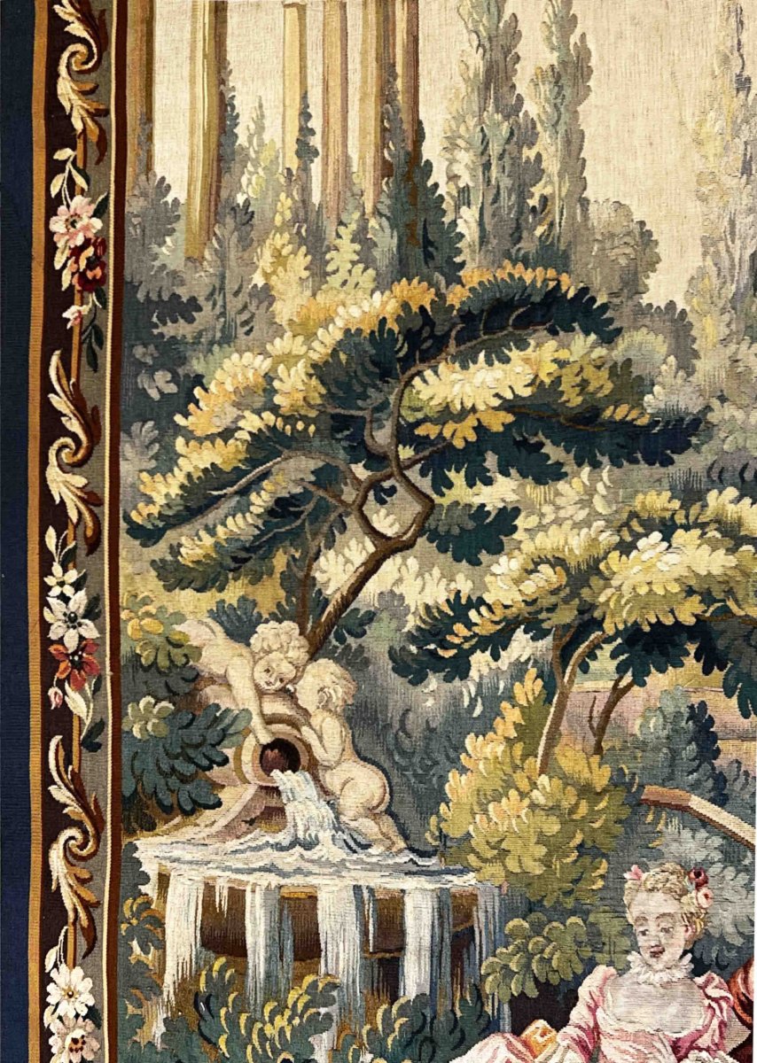 19th-century Tapestry From The Aubusson Manufactory, In The Style Of François Boucher - No. 1060-photo-4
