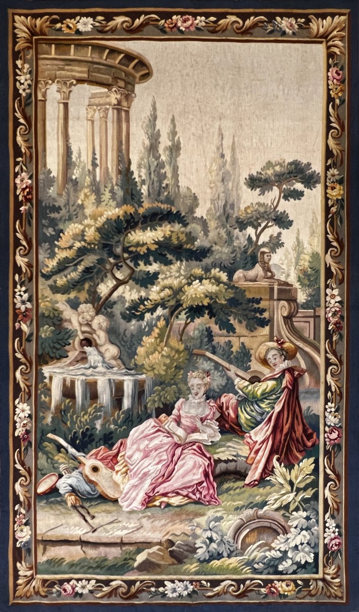19th-century Tapestry From The Aubusson Manufactory, In The Style Of François Boucher - No. 1060