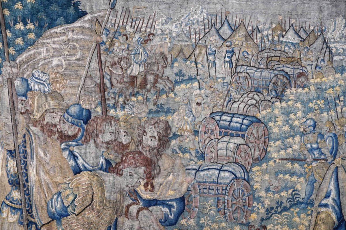 Tapisserie Audenarde vers 1600 – « Hasdrubal, frère d’Hannibal, aux mains des Romains" - N 1693-photo-2